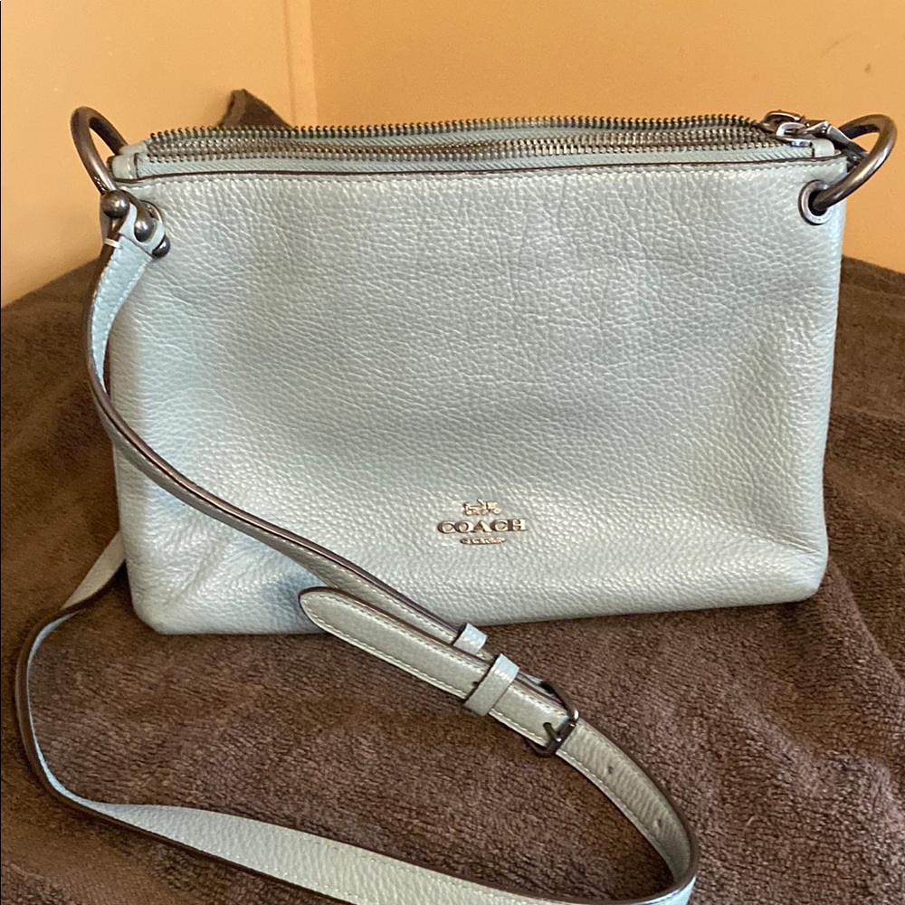 Coach Blue Crossbody Bag with Adjustable Strap